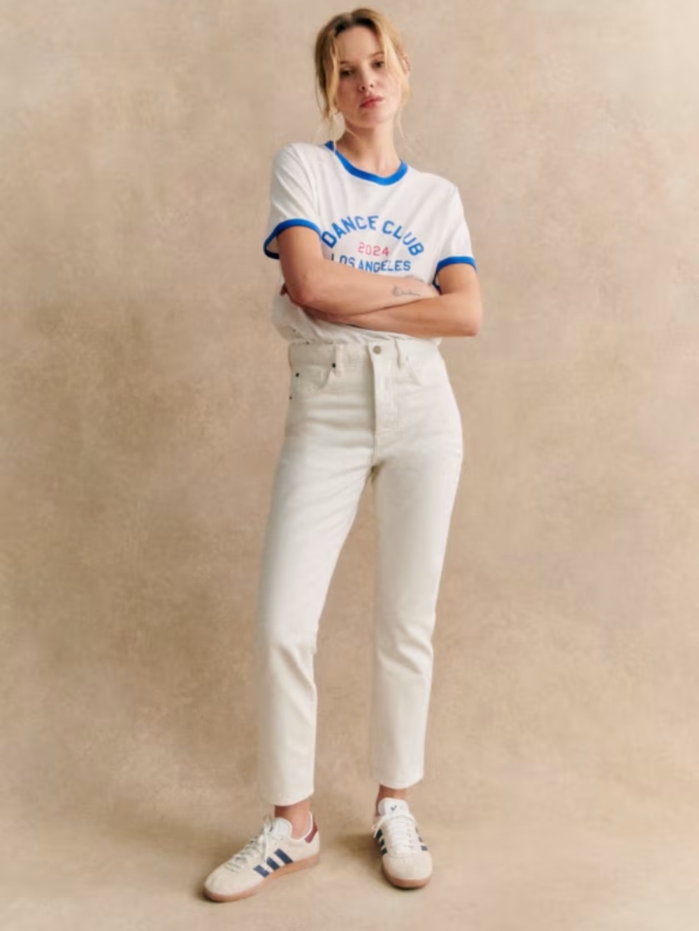 Sezane Denim BRUT SEXY white jean size 2 or US XS or FRANCE 34